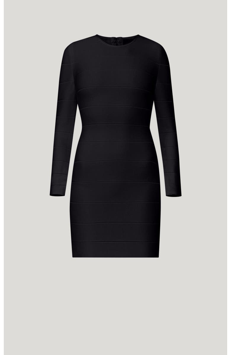 Herve Leger Icon Mini Sheath Dress, Alternate, color, Black