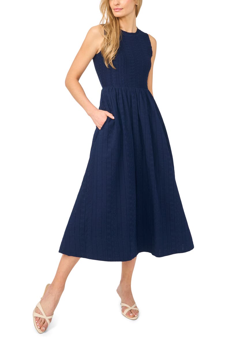 Sleeveless Midi Sweater Dress, Main, color, CLASSIC NAVY