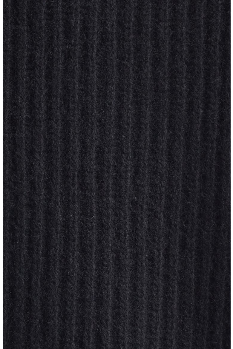 Wool Blend Poncho, Alternate, color, BLACK