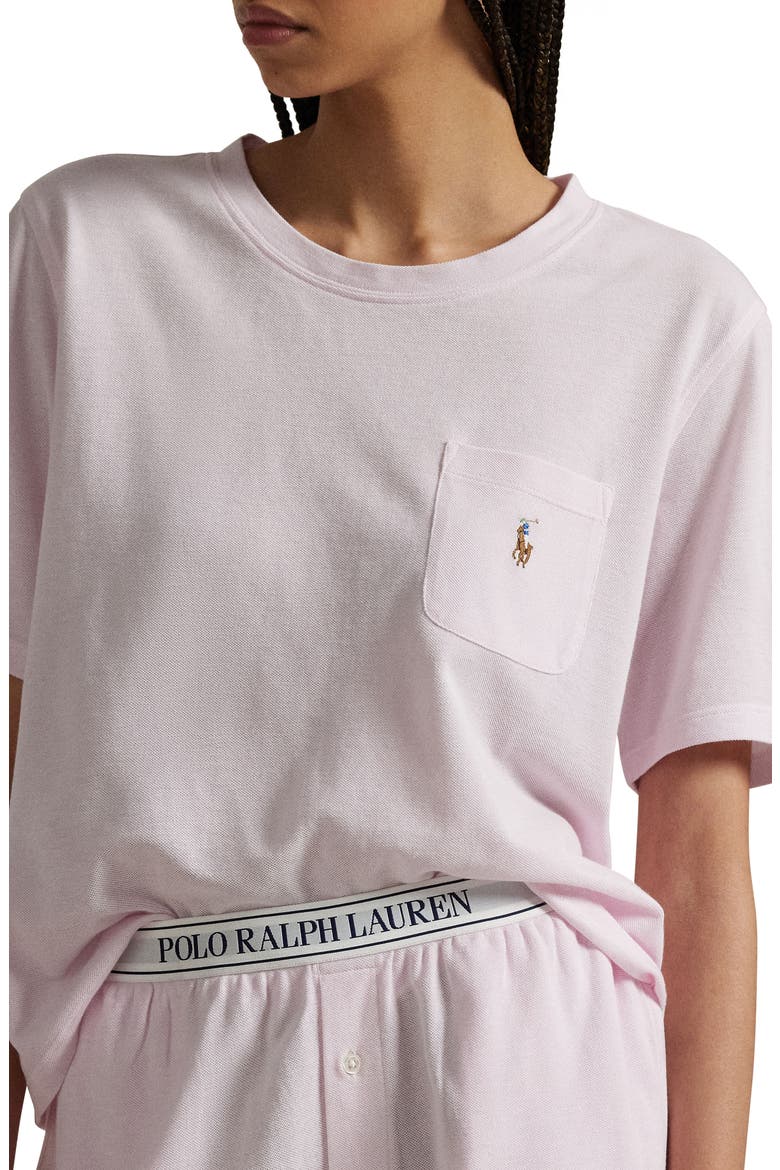 Logo Pocket Cotton & Modal Short Pajamas, Alternate, color, PINK LADY