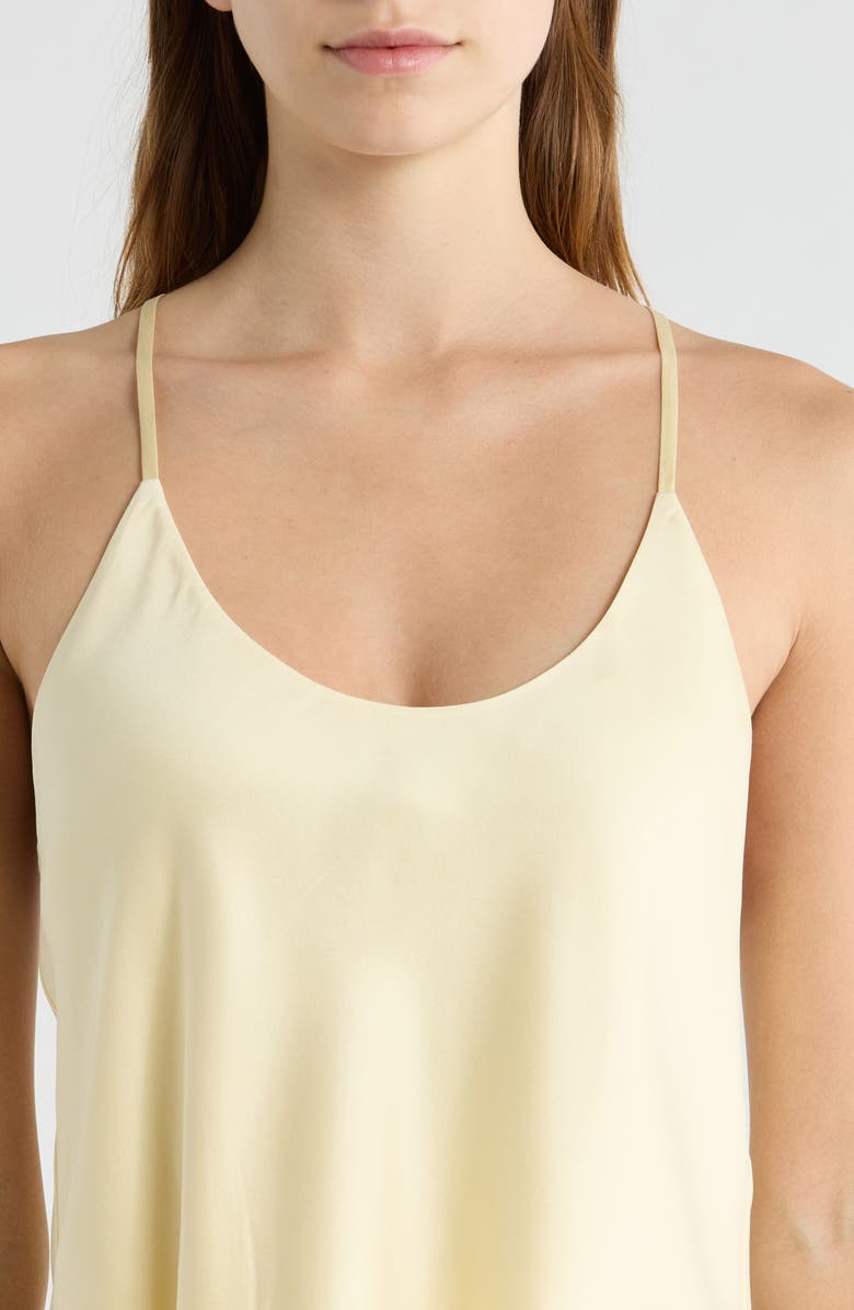 Lunya Washable Silk Bias Cut Cami Pajamas, Alternate, color, French Butter