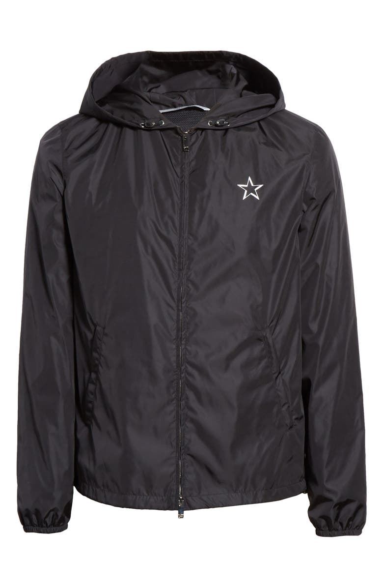 Valentino VTLNSTAR Logo Hooded Jacket, Alternate, color,