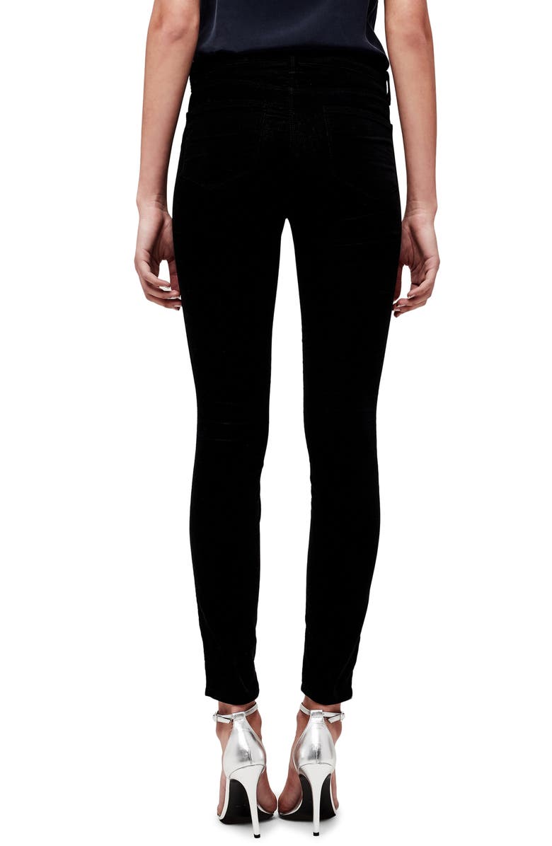 L'AGENCE Marguerite High Waist Velvet Skinny Jeans, Alternate, color, 