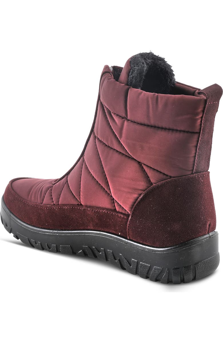 Flexus by Spring Step LakeEffect Waterproof Faux Fur Lined Bootie, Alternate, color, Burgundy
