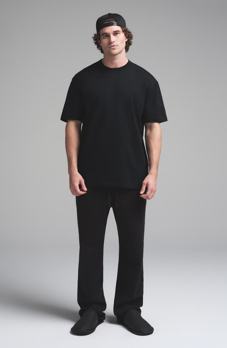 SKIMS Relaxed Fit Heavyweight Cotton T-Shirt, Alternate, color, Obsidian