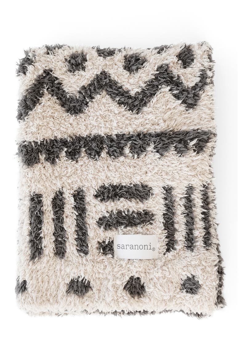 Bamboni Mini Blanket, Main, color, MUDCLOTH