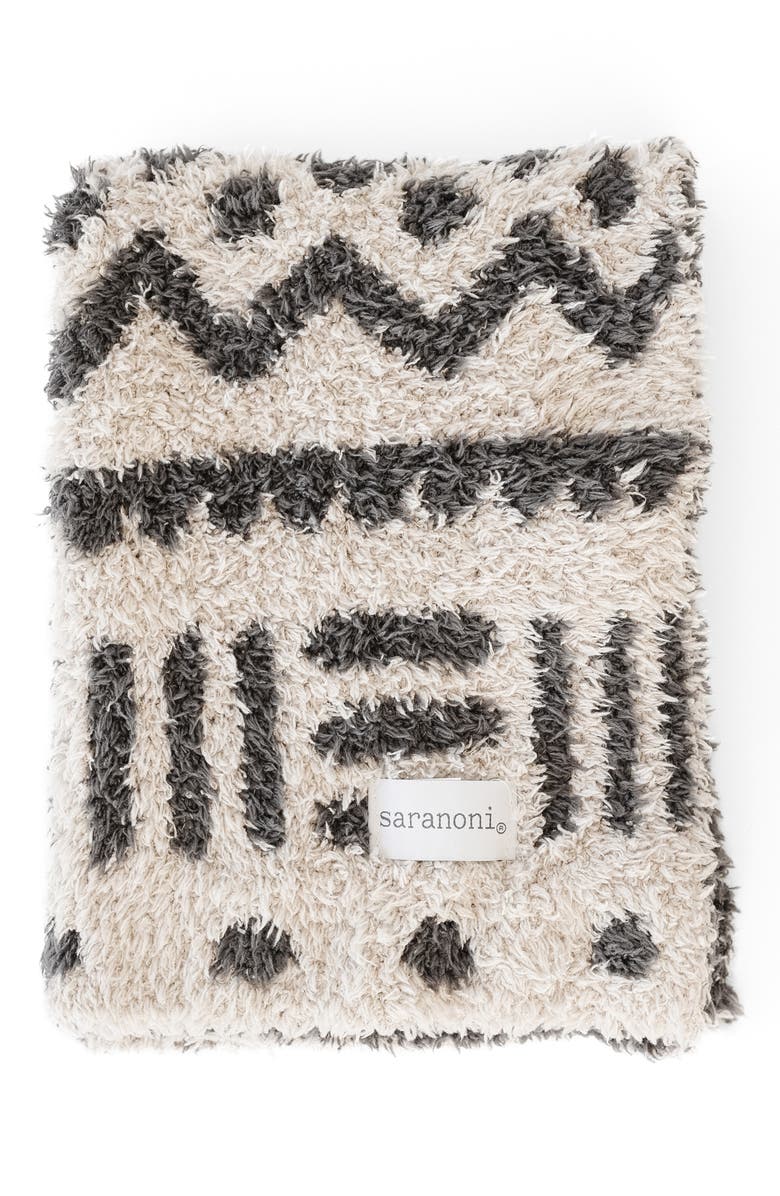 SARANONI Bamboni Mini Blanket, Main, color, Mudcloth