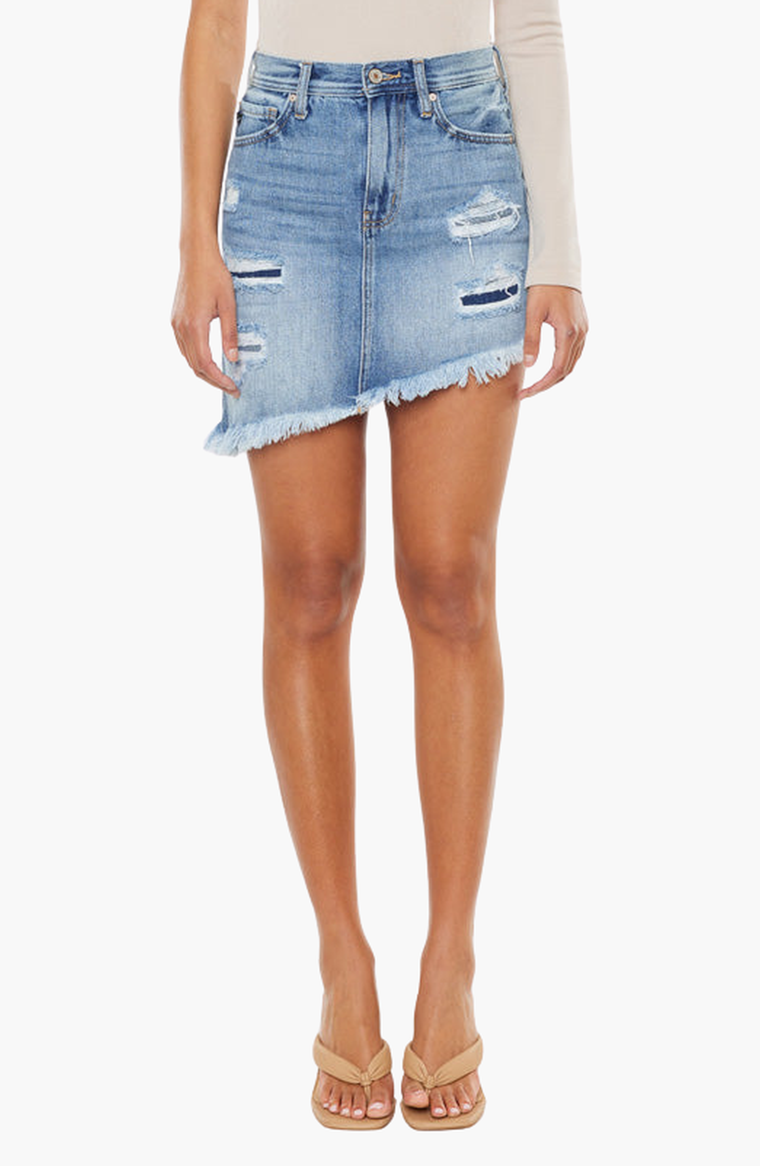KanCan Maylan Mended Skirt (Women) | Nordstrom