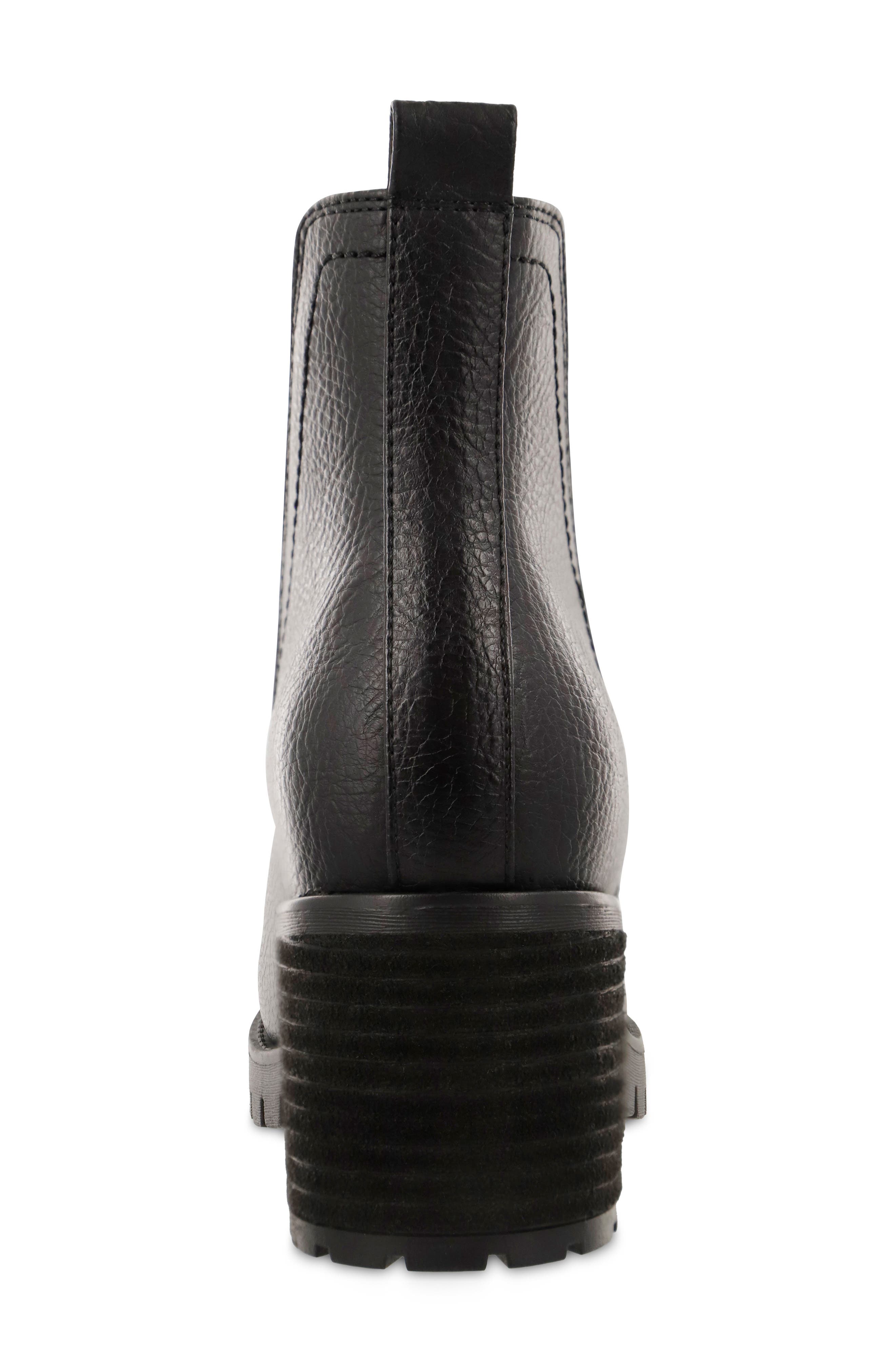 MIA Jody Lug Sole Platform Chelsea Boot, Alternate, color, Black