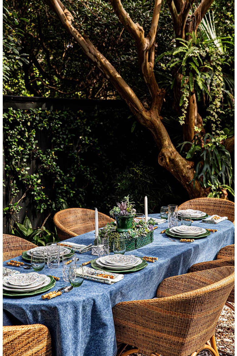 Denim Tablecloth, Alternate, color, BLUE
