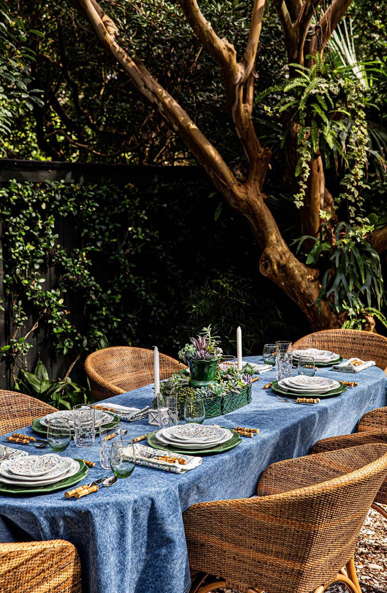 Juliska Denim Tablecloth, Alternate, color, Blue