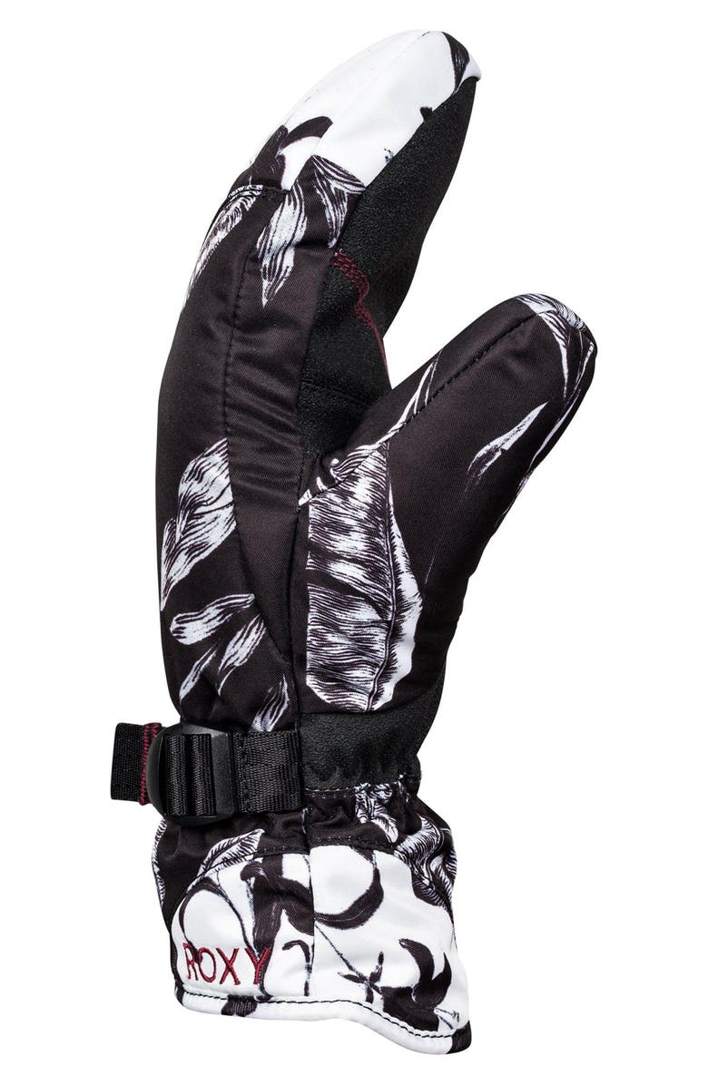 Roxy Jetty Print Snow Sport Mitts, Alternate, color, 