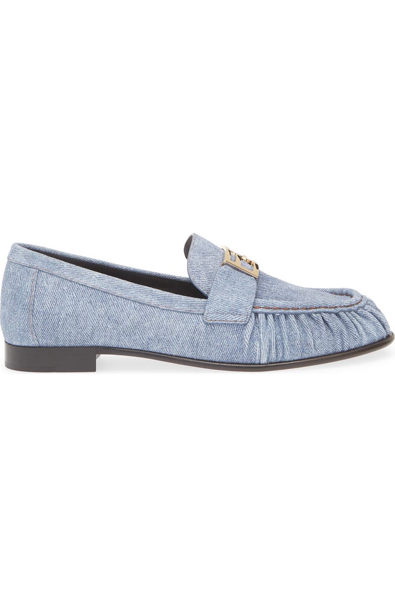 Fendi Baguette Loafer, Alternate, color, Blue