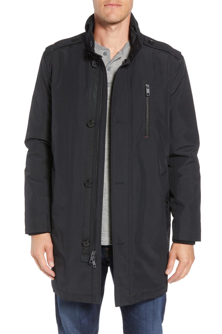 Cullen Oxford Car Coat, Main, color, BLACK