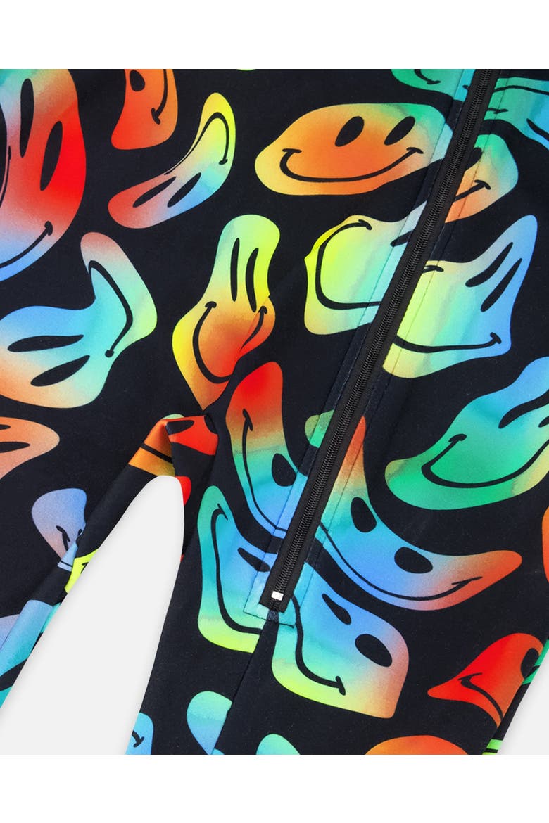 One-Piece Thermal Underwear, Alternate, color, Smiley Face Boy