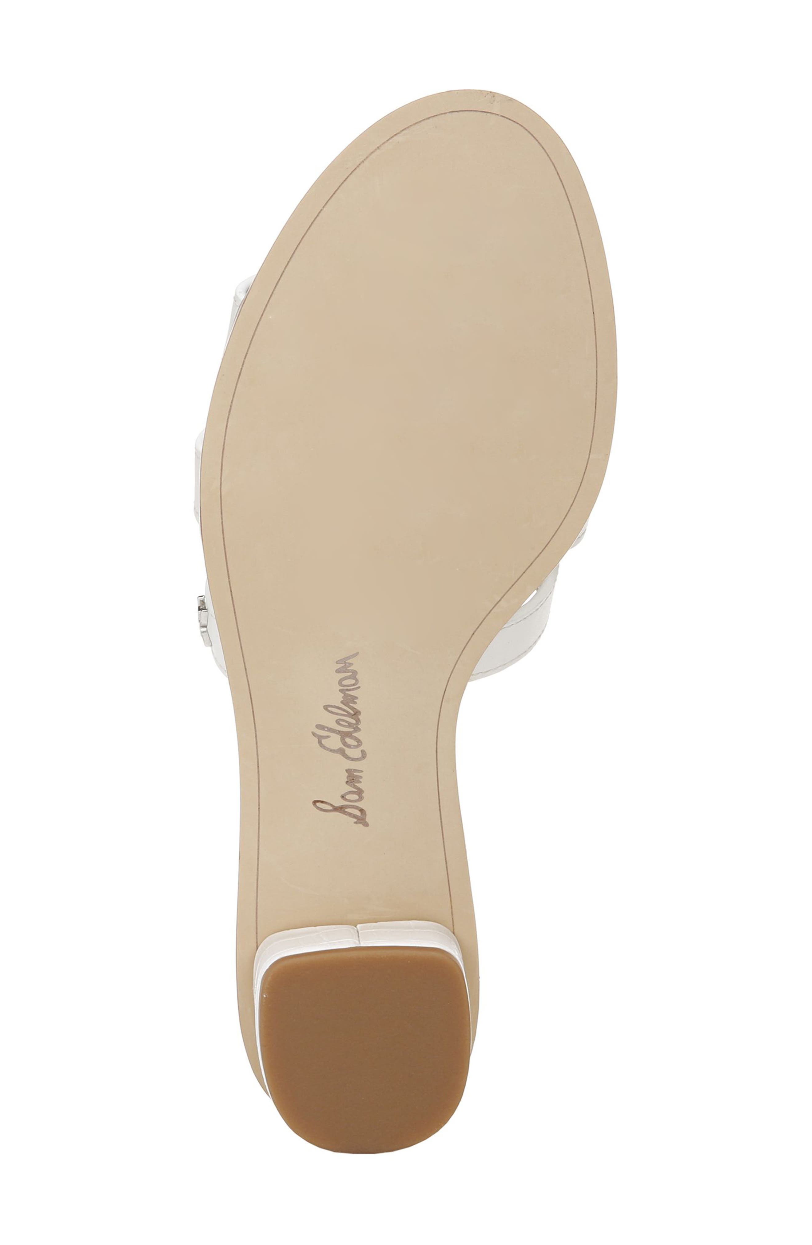 Illie Logo Strap Slide Sandal, Alternate, color, BRIGHT WHITE LEATHER