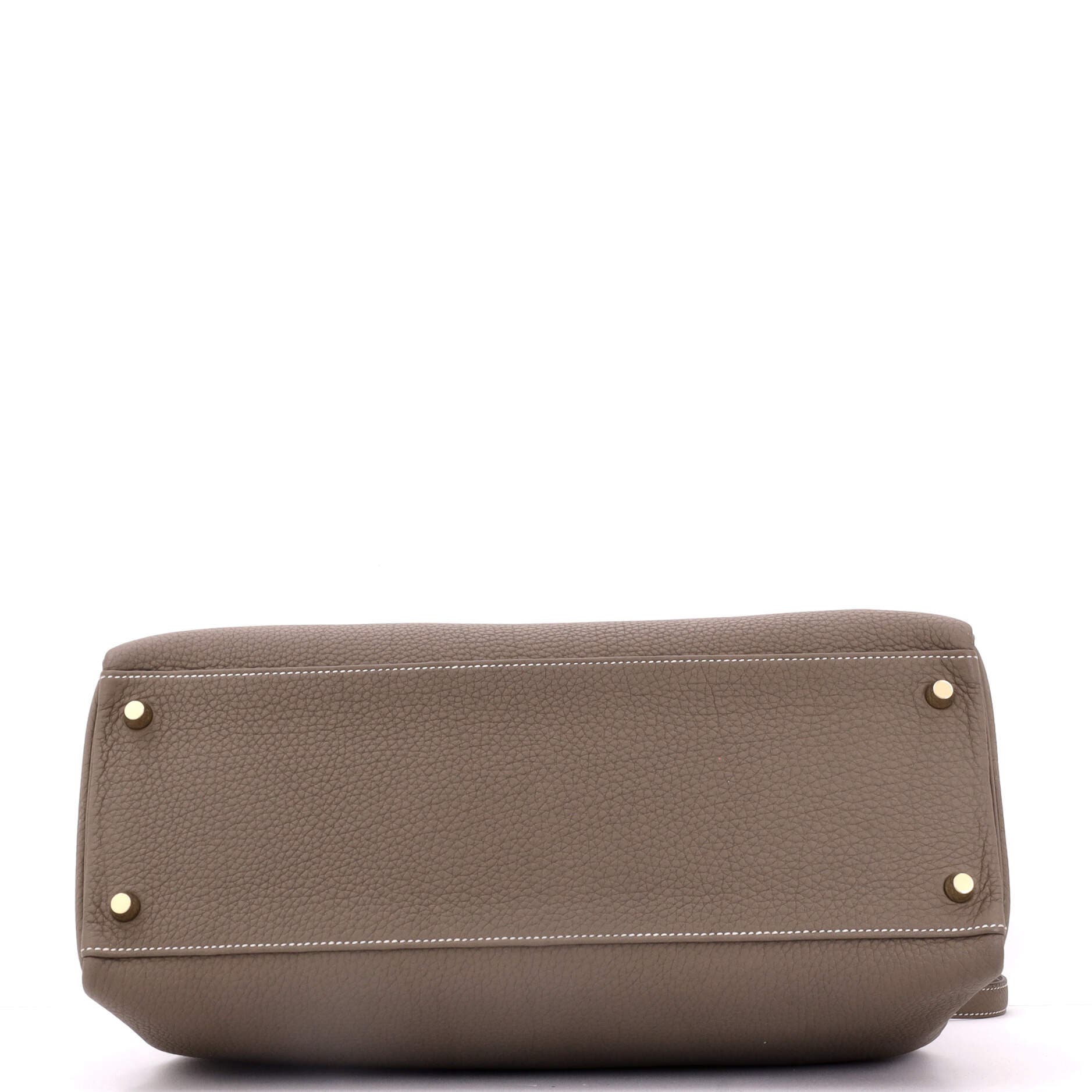 Pre-Owned Hermes Kelly Handbag Grey Togo with Gold Hardware 35, Alternate, color, 