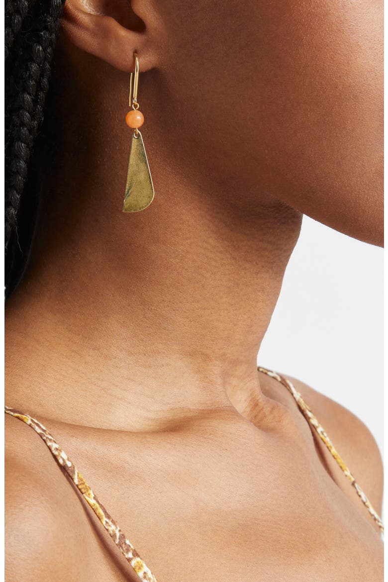 Mismatched Drop Earrings, Alternate, color, NATURAL
