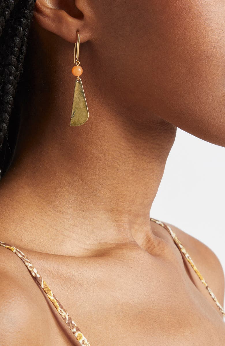 Isabel Marant Mismatched Drop Earrings, Alternate, color, Natural