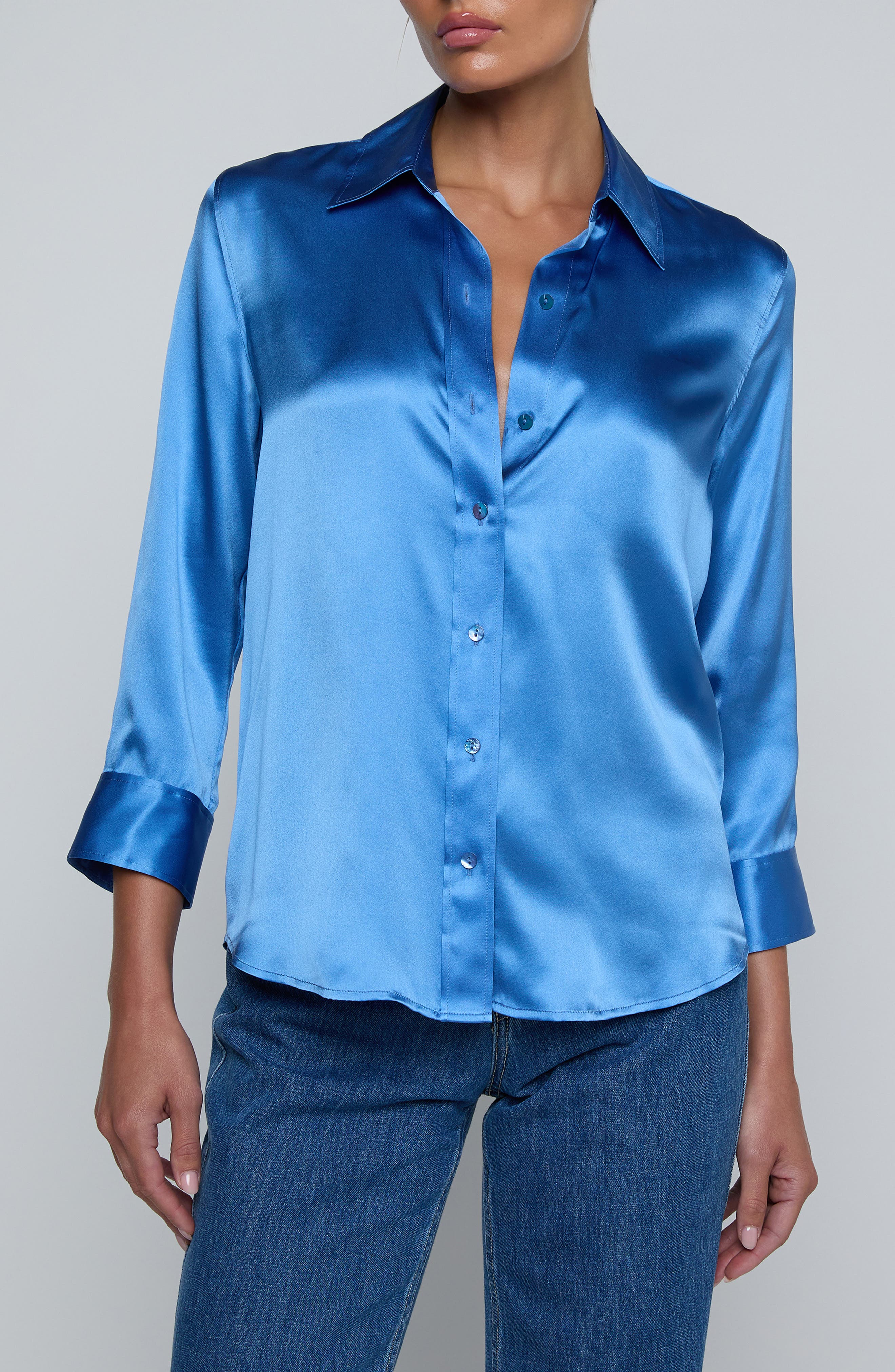 Dani Silk Charmeuse Blouse - image 5