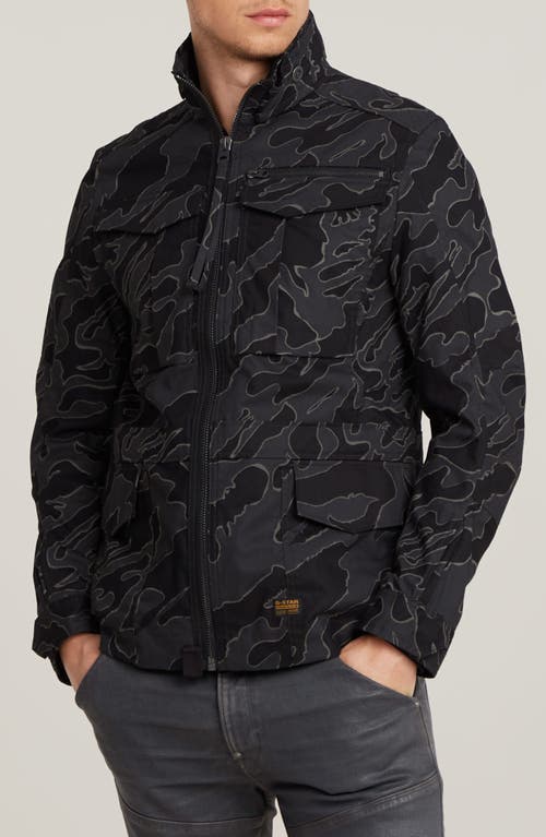 G-star Rovic Slim Fit Water Repellent Field Jacket In Cloack Island Camo