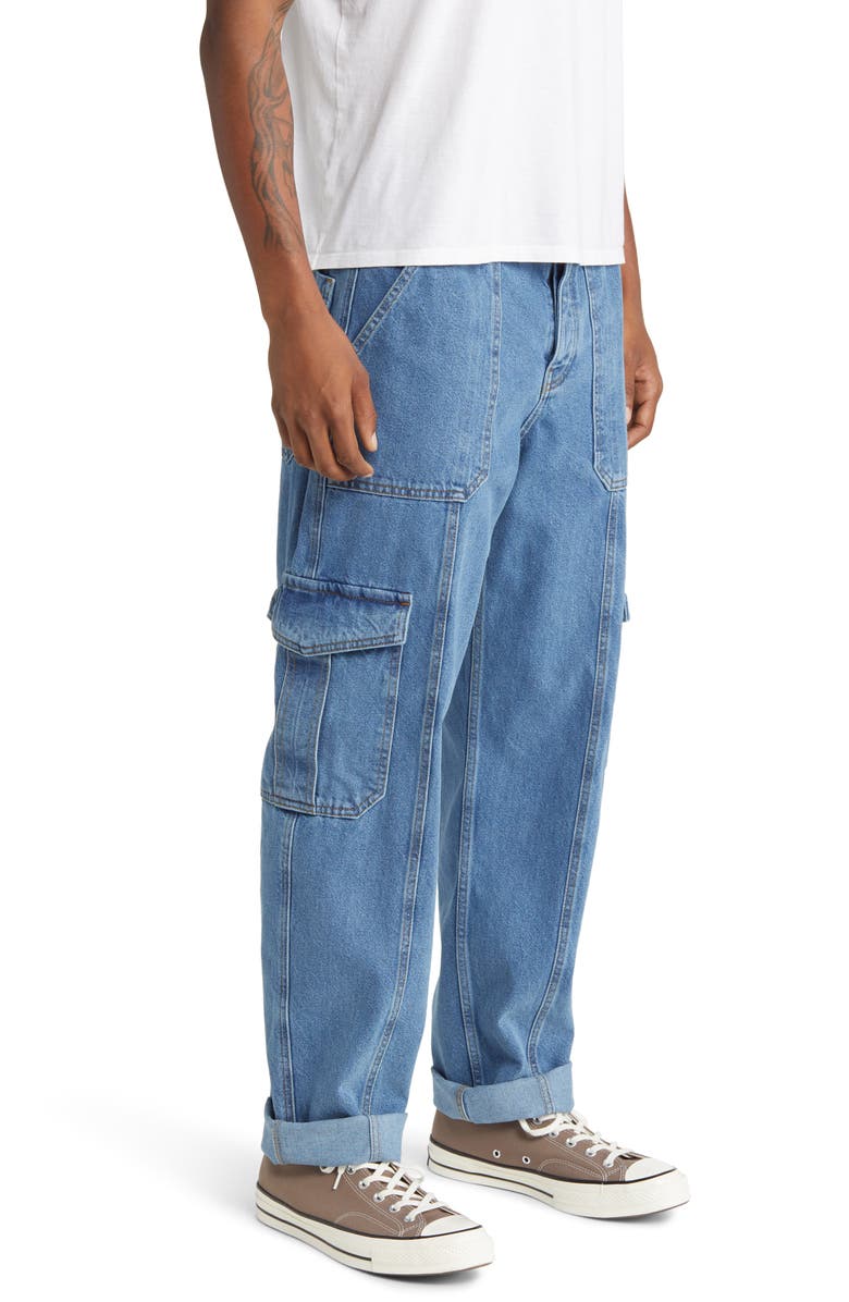 ASOS DESIGN Men's Baggy Cargo Jeans, Alternate, color,