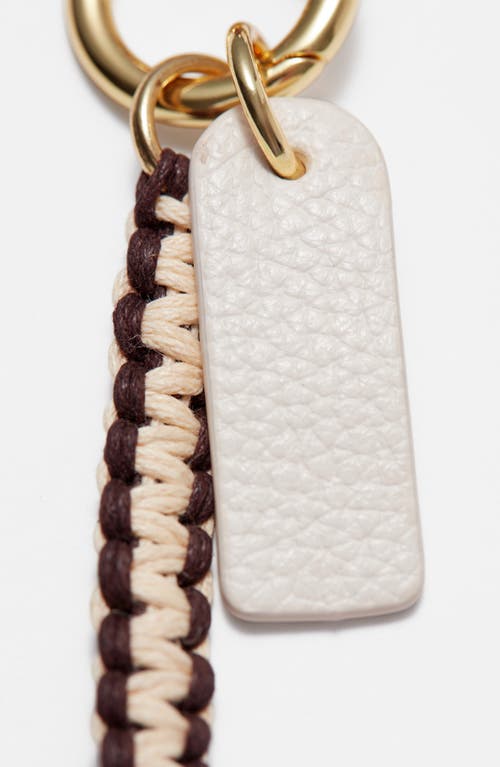 & Other Stories Key Ring With Suede Fringed Tassel-multi In Brown