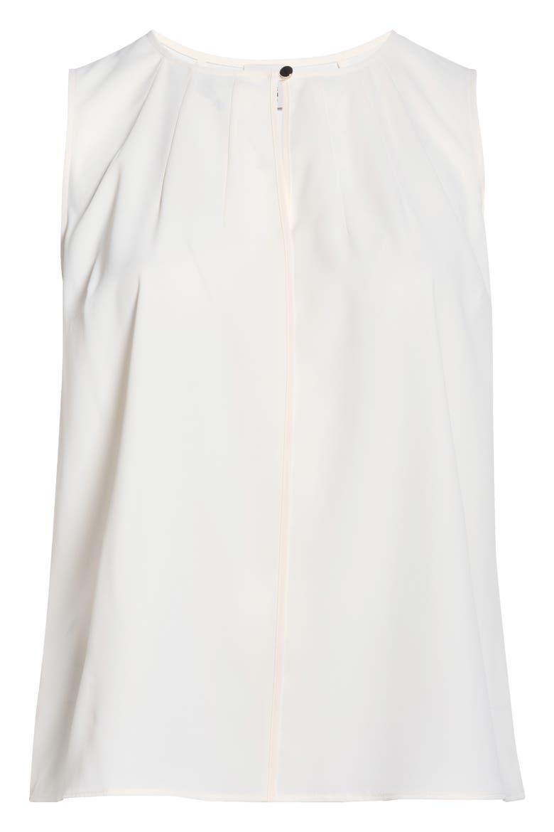Keyhole Neck Sleeveless Top, Alternate, color, WHITE DOVE