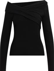 Favorite Daughter Charmed One-Shoulder Merino Wool Top