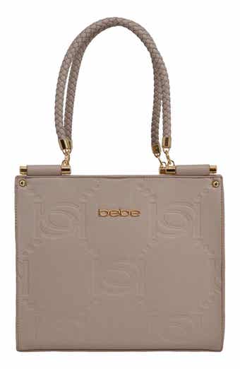 bebe Zenia Braided Handle Tote Bag