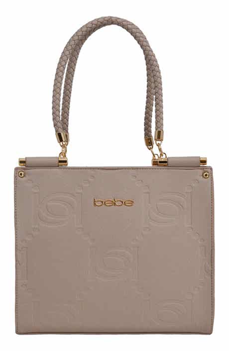 bebe Zenia Braided Handle Tote Bag