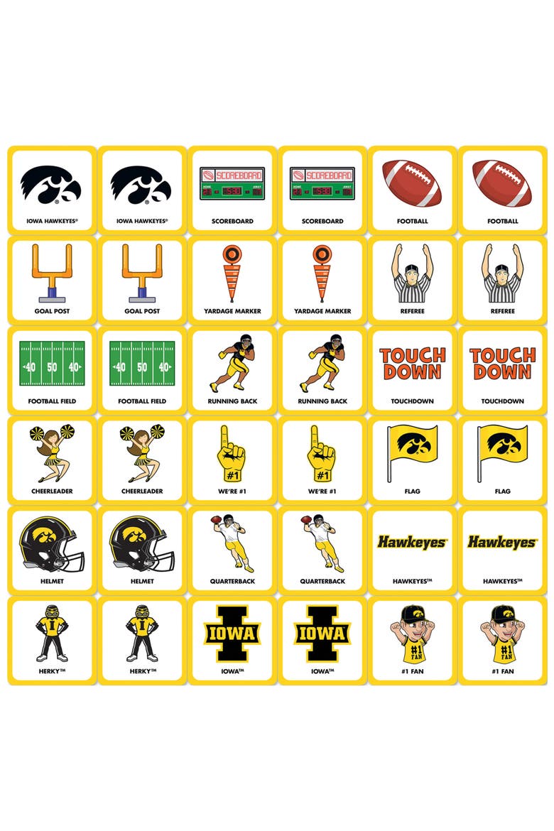 Iowa Hawkeyes Matching Game, Alternate, color, Multicolor