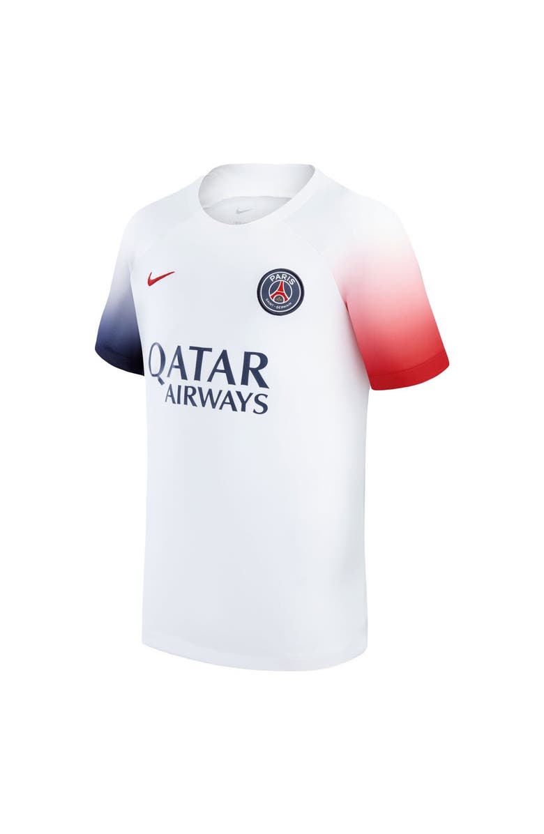 Nike Youth Nike White Paris Saint-Germain 2023/24 Academy Pro Performance Pre-Match Top, Alternate, color,