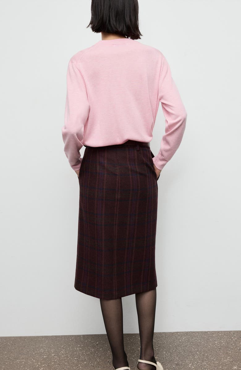 MANGO V-Neck Sweater, Alternate, color, Pink