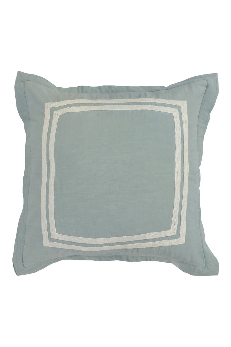 Patrina Euro Sham, Main, color, BLUE SURF/ IVORY