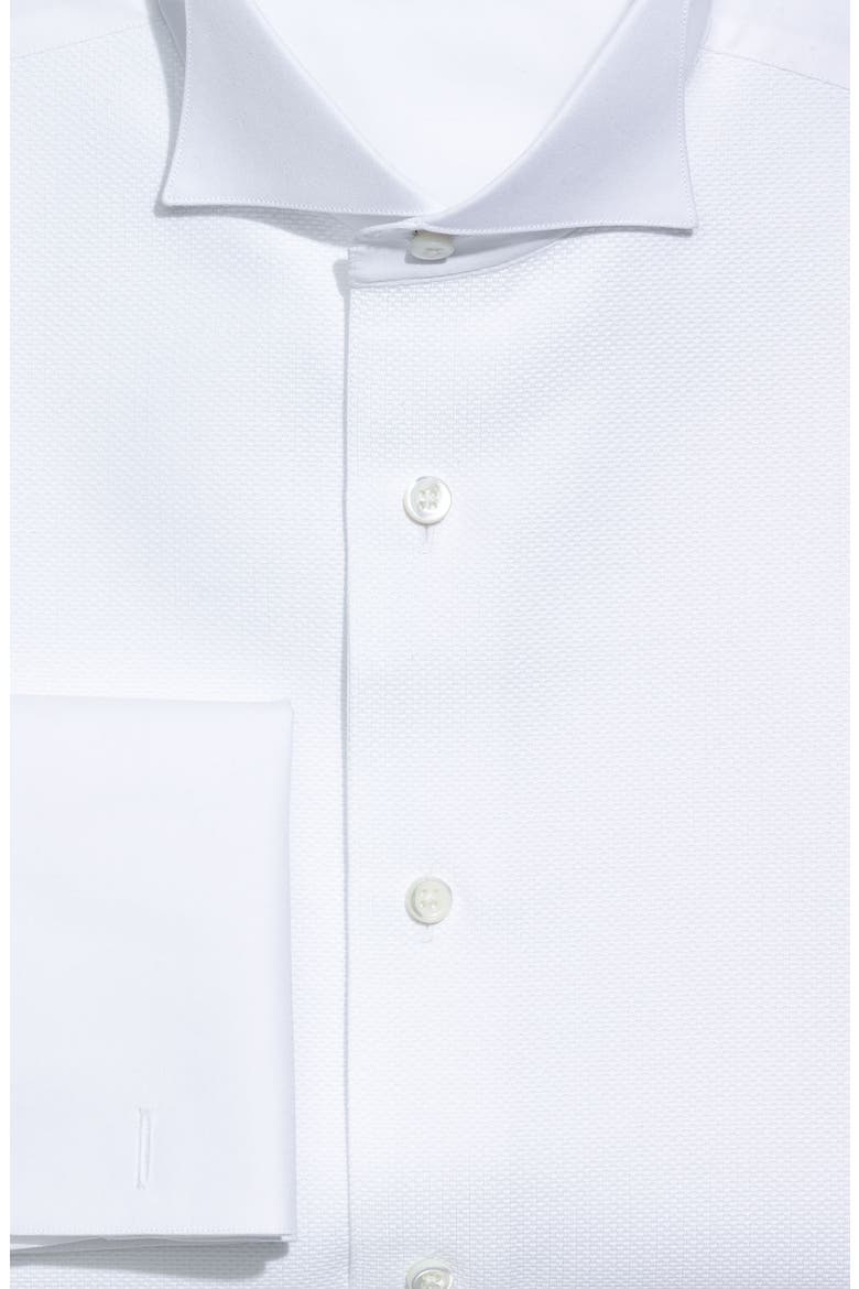 Regular Fit French Cuff Tuxedo Shirt, Alternate, color, WHITE