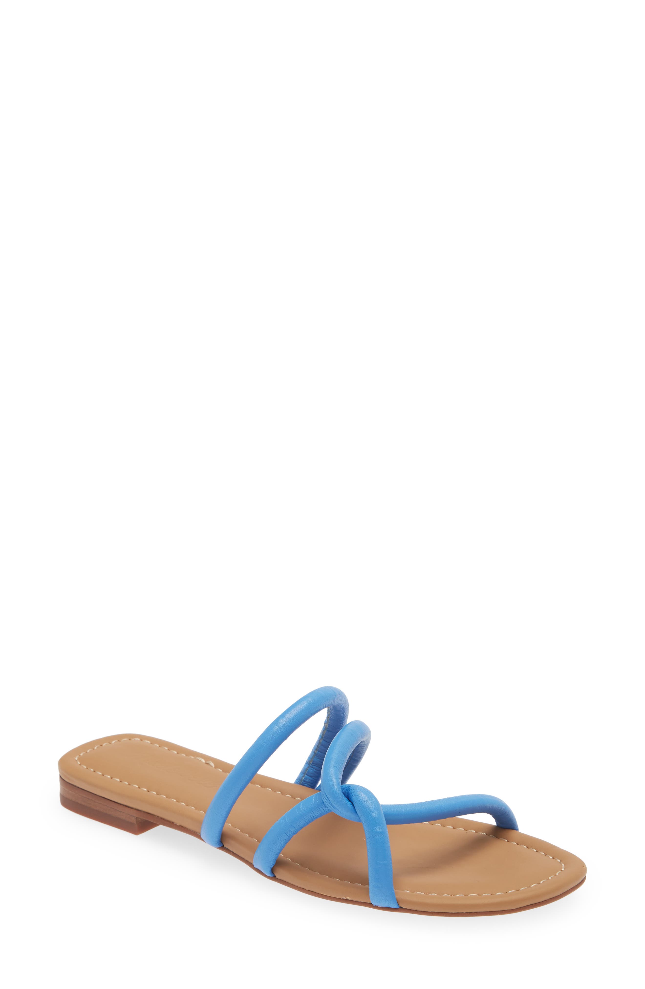 Madewell Pretty Femme Slide Sandal, Main, color, Ornamental Blue