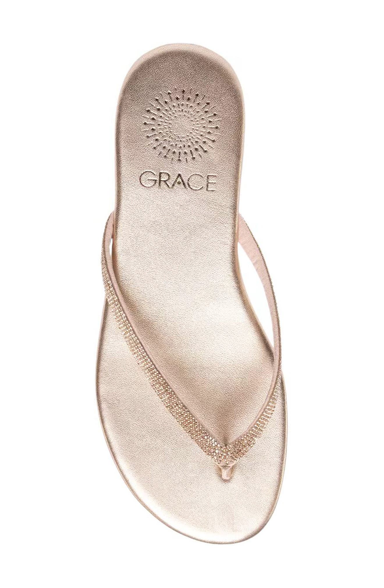 Sunset Flip-Flop Sandal, Alternate, color, CHAMPAGNE