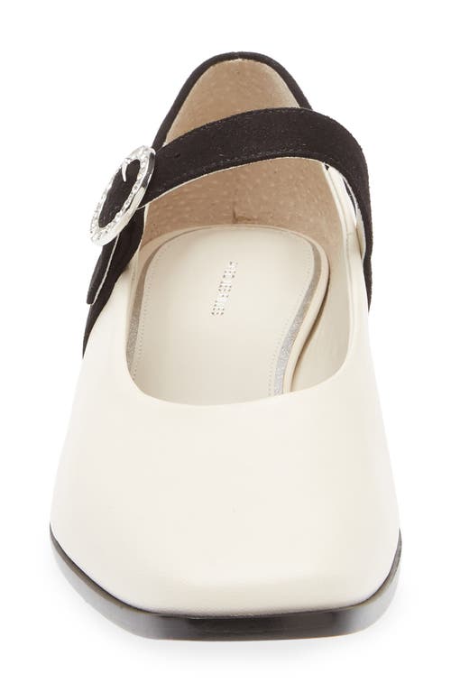 Kaanas Gaelle Colorblock Mary Jane Ballet Flat In White