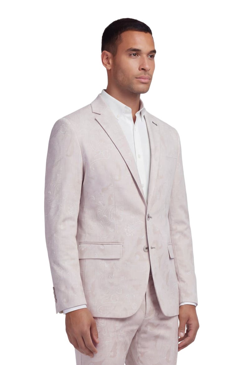 Paisley Explosion Mens Tailored Blazer, Alternate, color, Paisley Explosion Ivory
