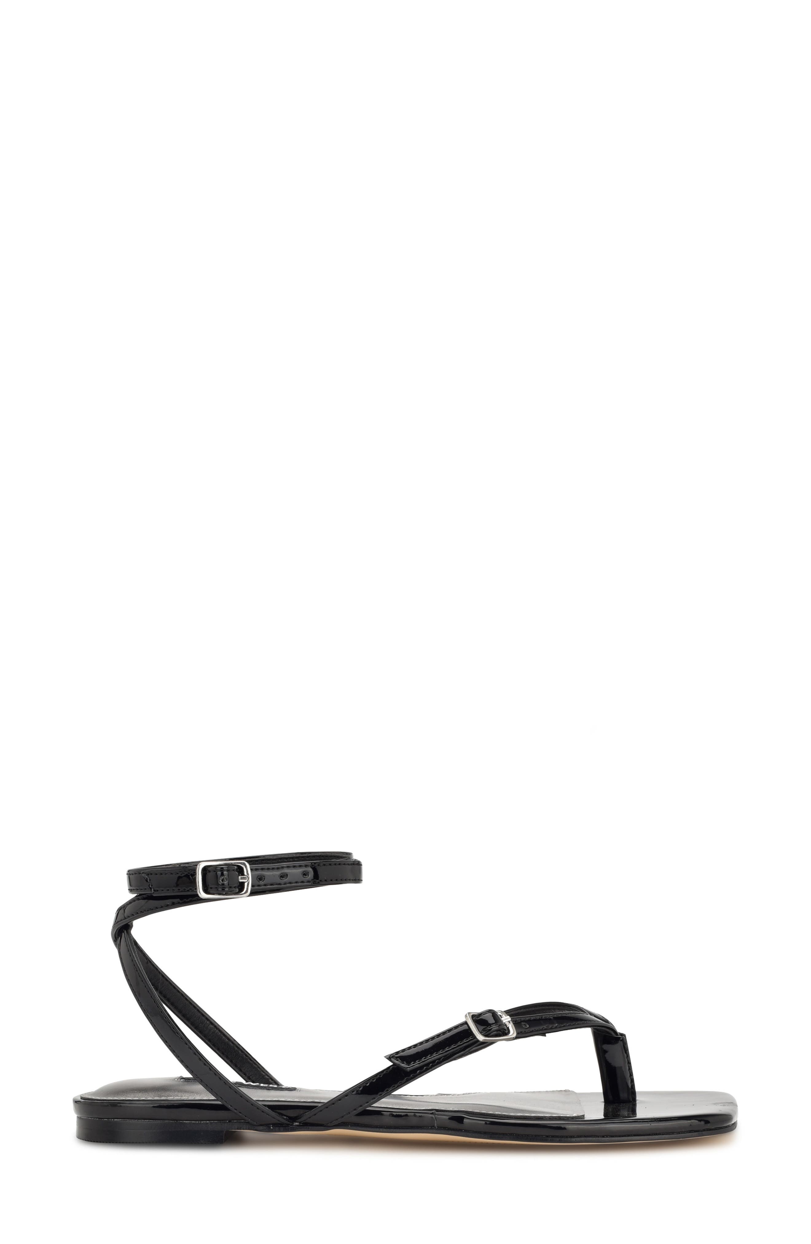 Nelson Strappy Sandal, Alternate, color, BLACK