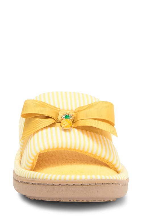ISOTONER ISOTONER FRUIT CHARM SCUFF SLIPPER 