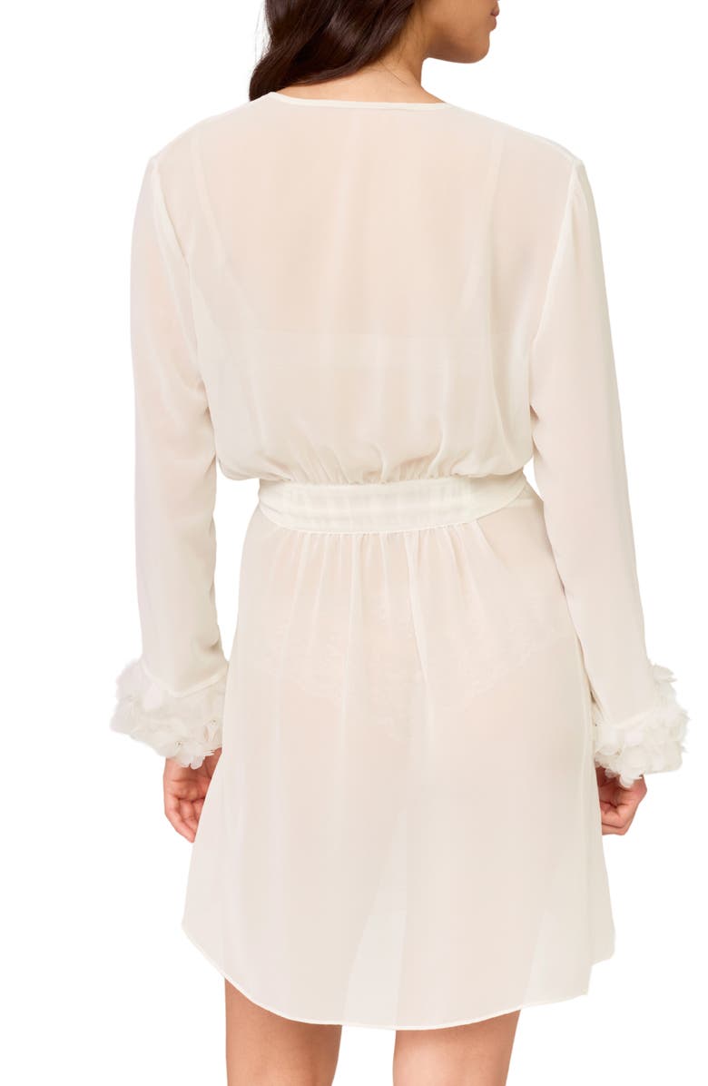 Rya Collection Haven Chiffon Robe, Alternate, color, Ivory