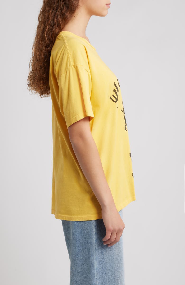 Daydreamer Who Gives a Buck Cotton Graphic T-Shirt, Alternate, color, Yellow Gold