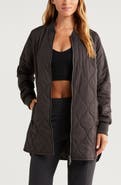 Zella Recycled Polyester Quilted Long Jacket
