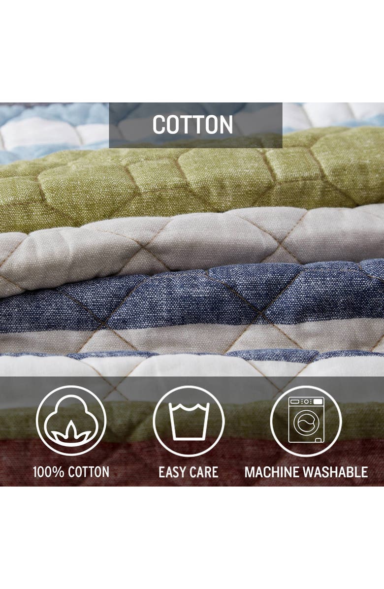 Eddie Bauer Salmon Ladder Twin Daybed Quilt & Sham Set, Alternate, color, Navy Multi