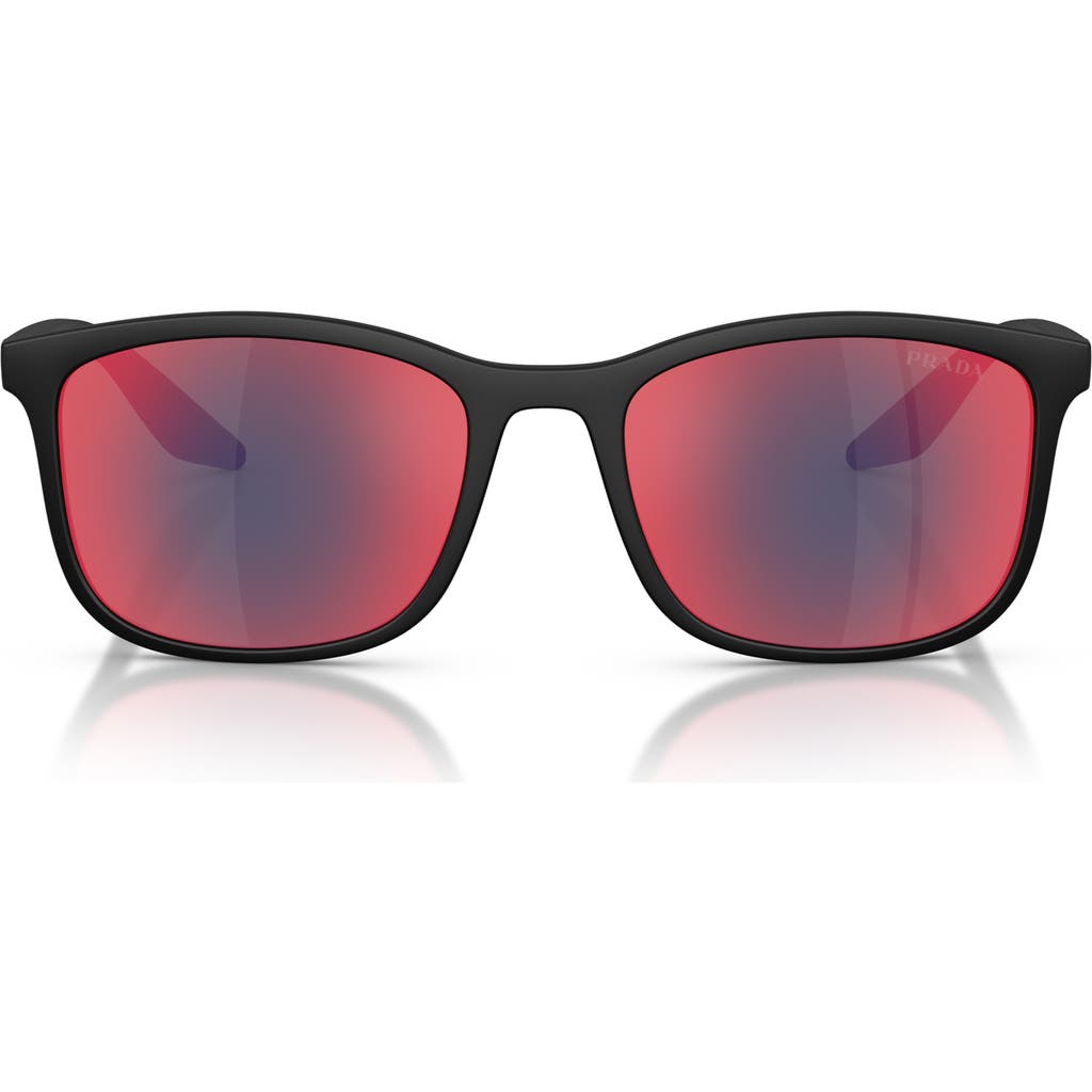 Prada Linea Rossa 56mm Pillow Sunglasses