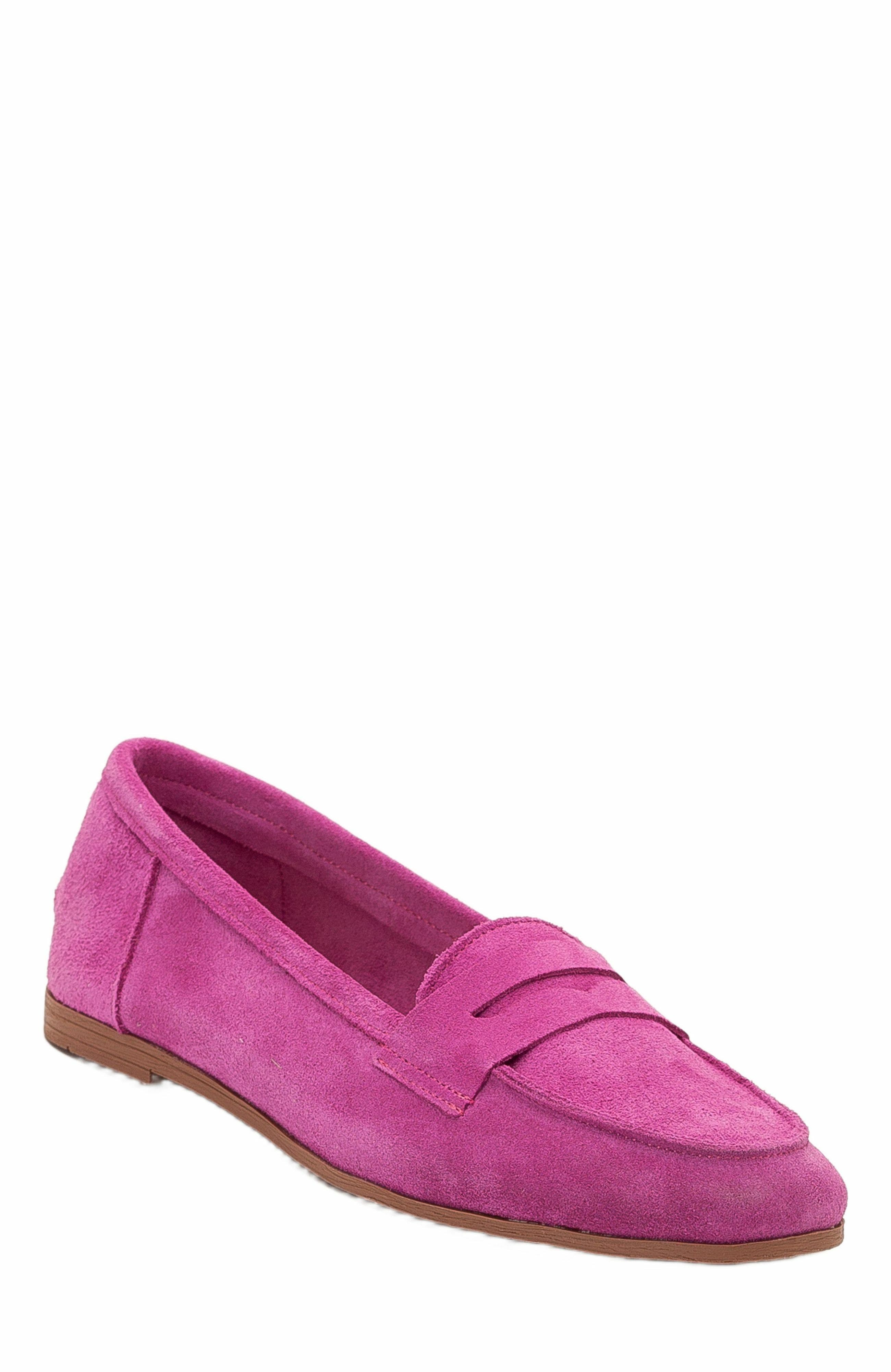  Fuchsia Suede Leather