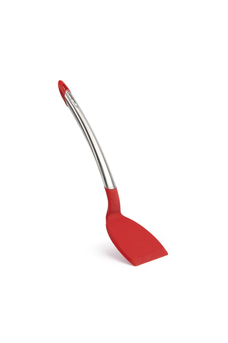 Silicone & Stainless Steel Turner, Main, color, Red