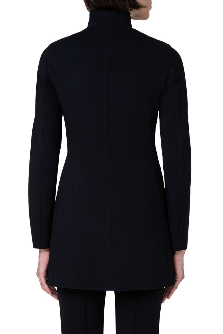 Jersey Moto Zip Jacket, Alternate, color, BLACK